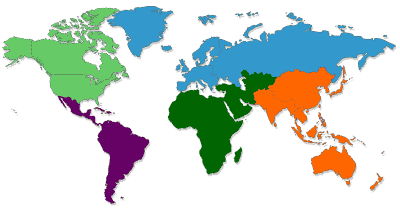 World Map: Click To View Region
